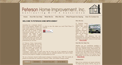 Desktop Screenshot of petersonhomeimprovement.com